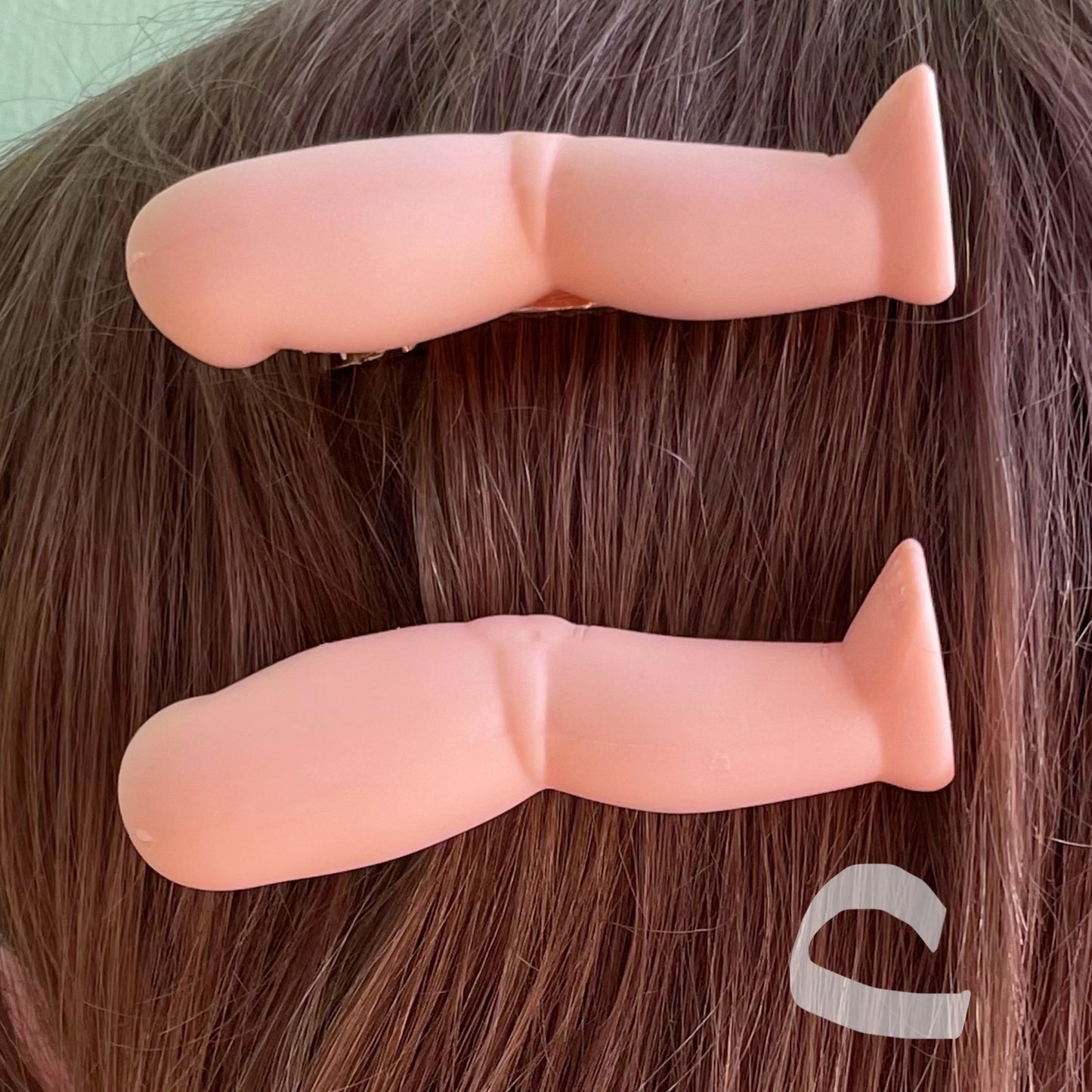 vintage doll leg creepy cute upcycled hairclip sets!