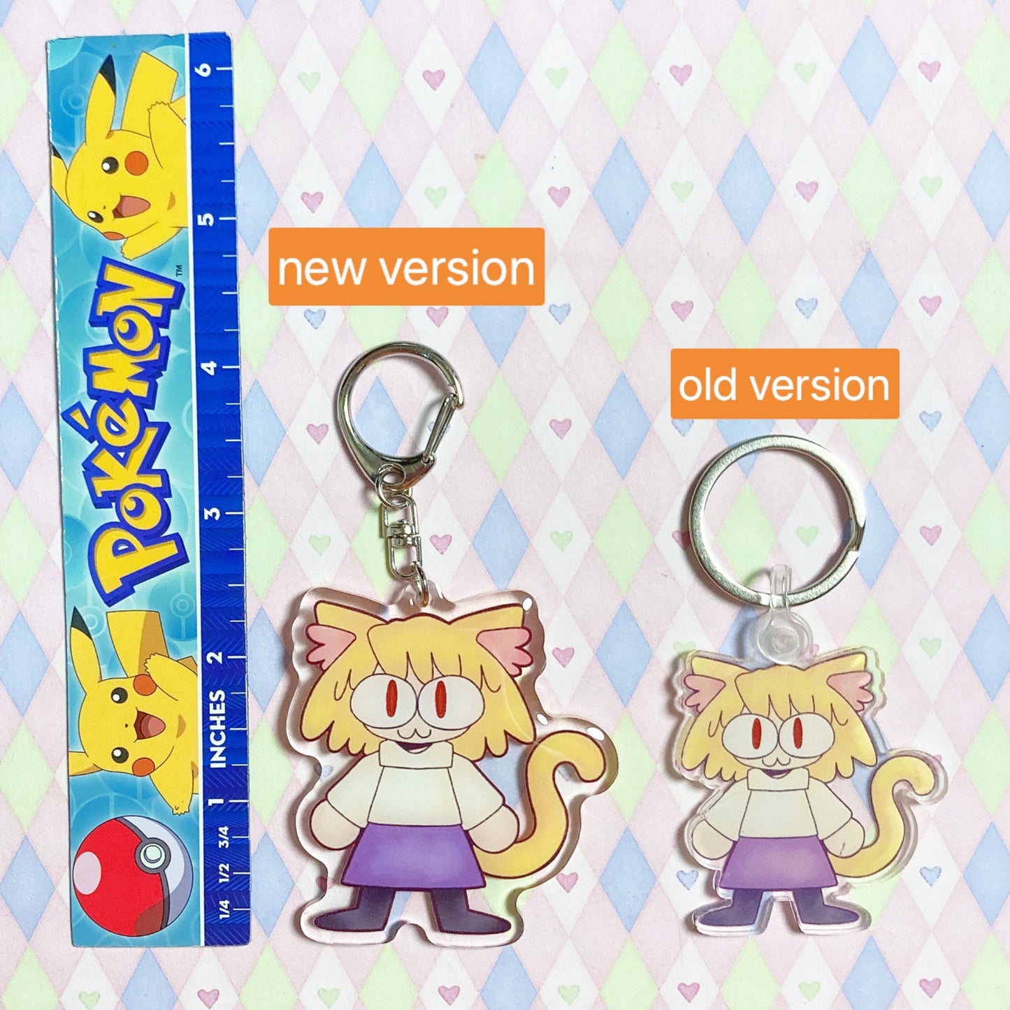 type moon neco arc double sided epoxy acrylic keychain! (2.5")