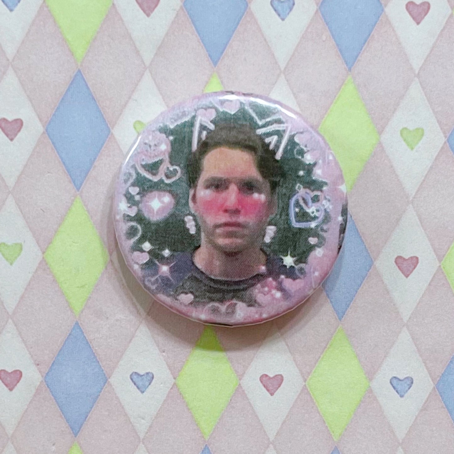 jerma985 youtube twitch kawaii purikura decora button! (1.5")