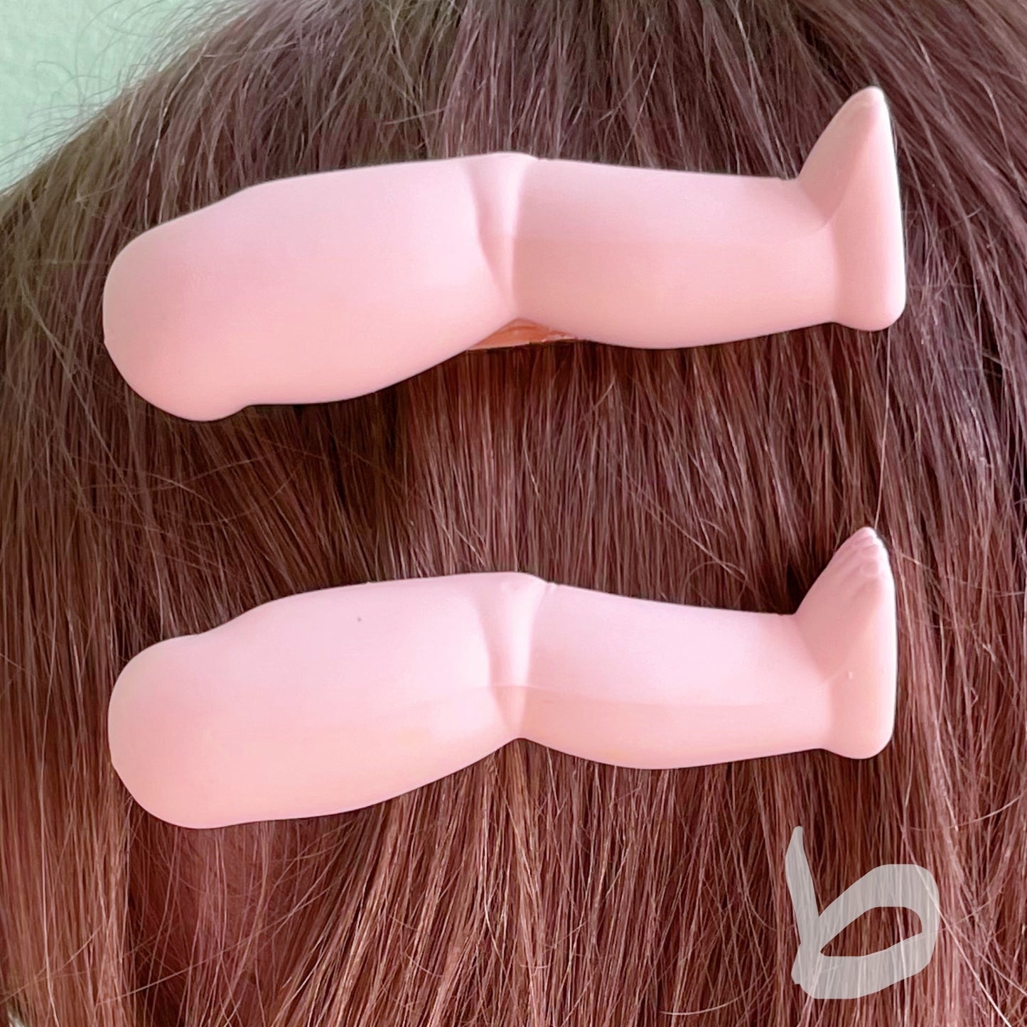 vintage doll leg creepy cute upcycled hairclip sets!