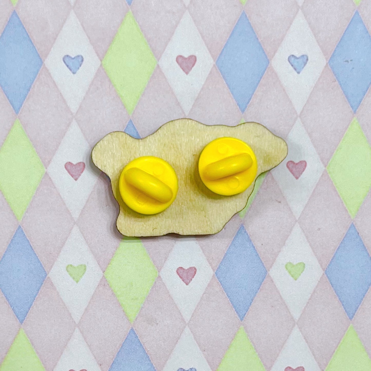 banana dog wooden pin! (1.5")