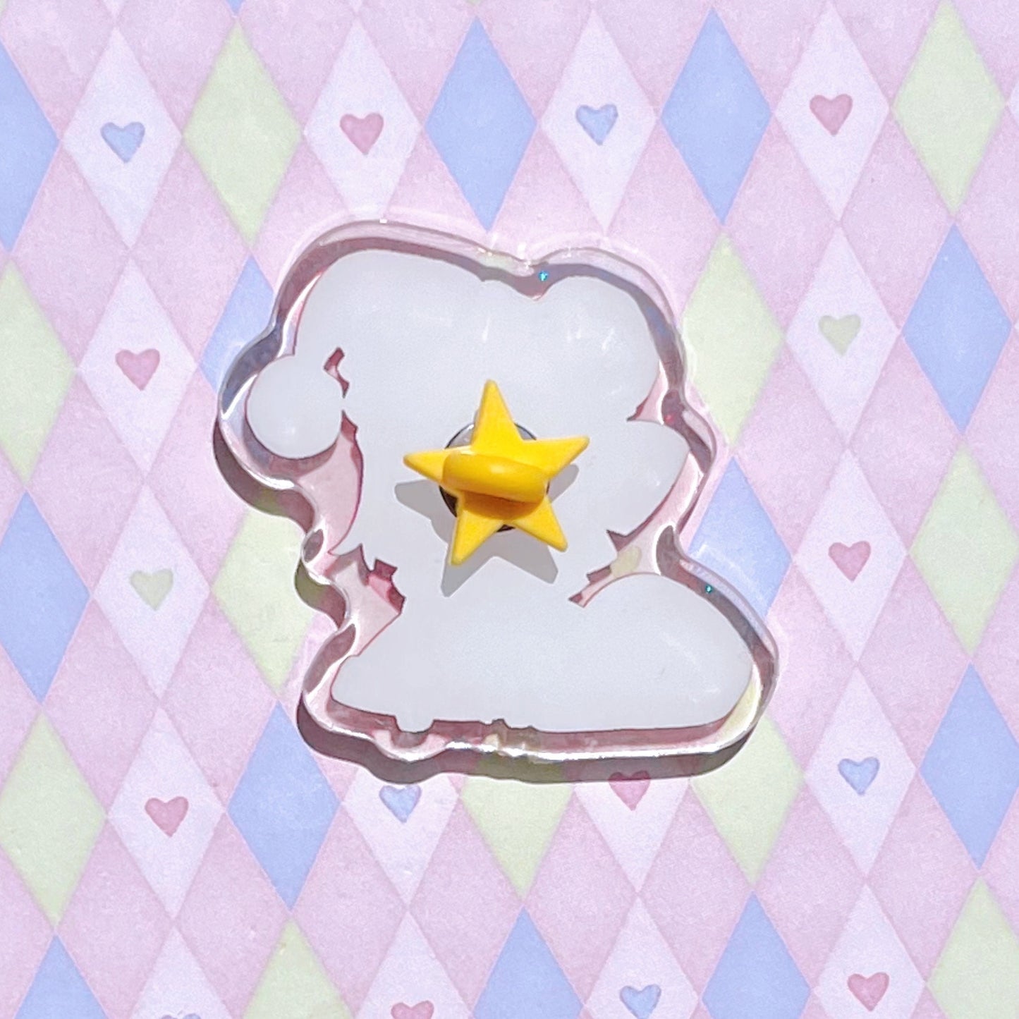 type moon fate padoru holiday saber anime meme holographic glitter acrylic pin! (2")