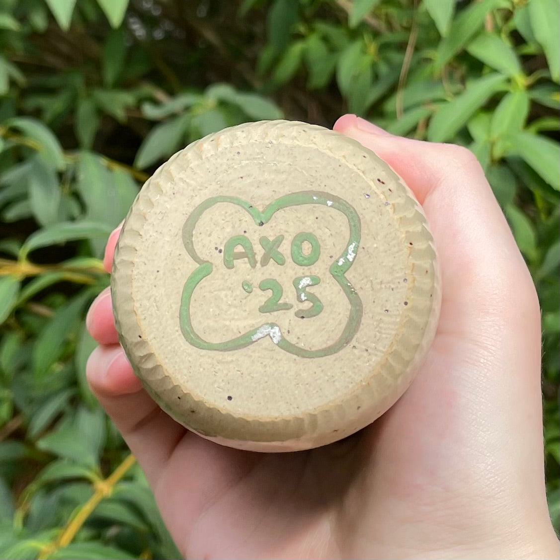 green brown butterfly kawaii ceramic stoneware cup!