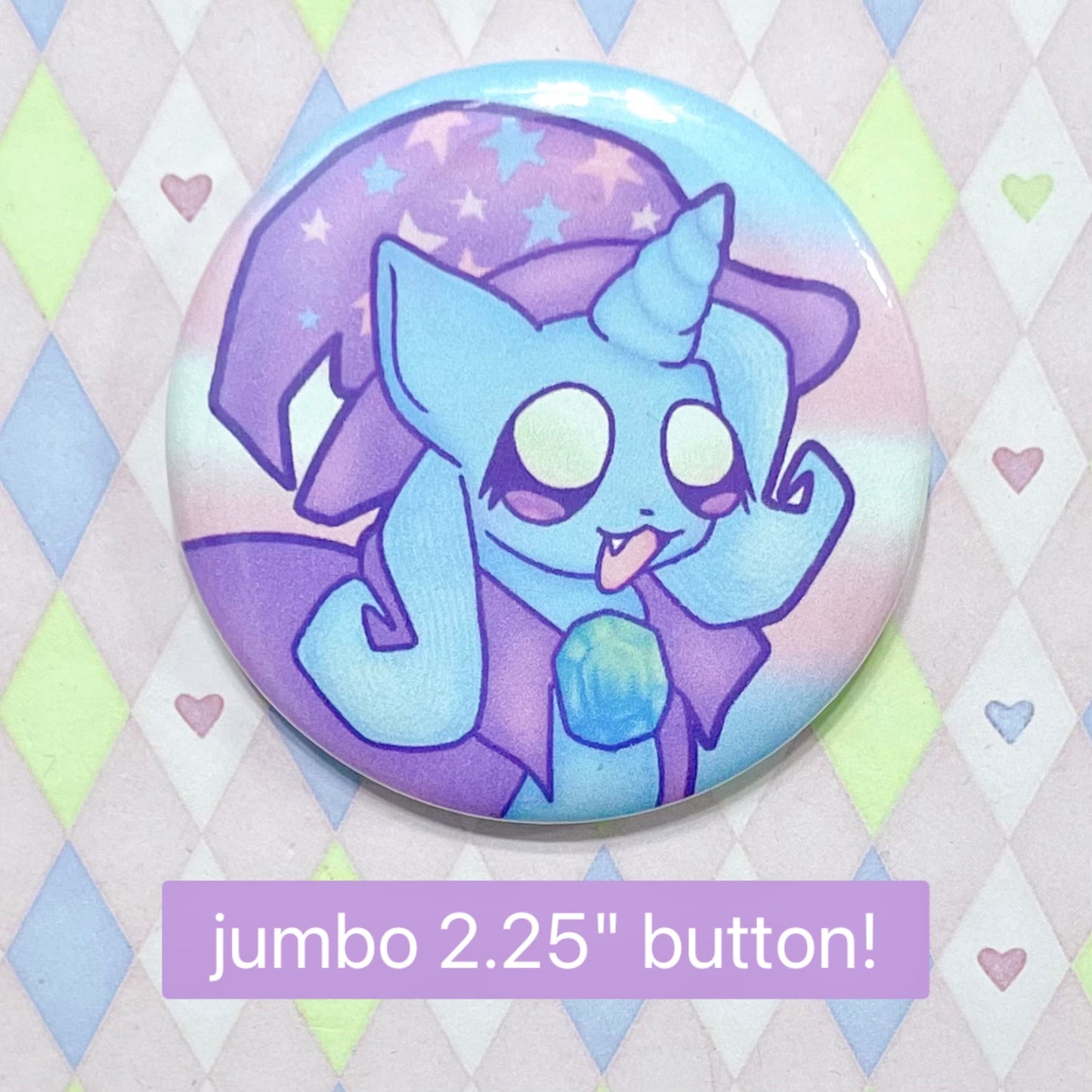 trixie pony transgender kawaii pastel jumbo button! (2.25")
