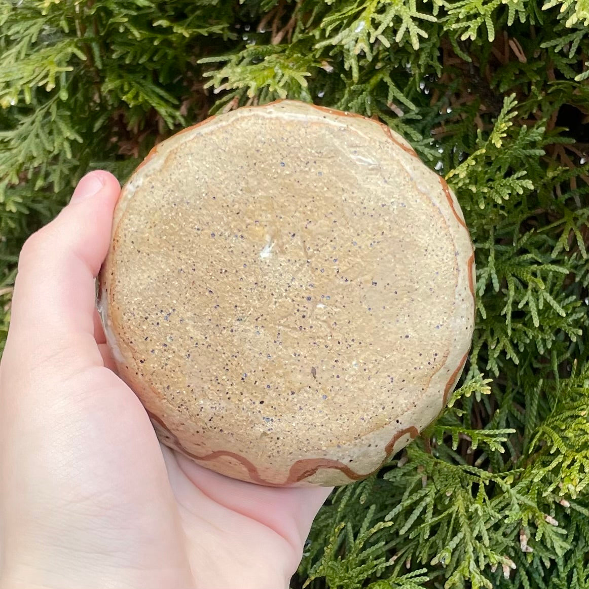 teal white kitty cat handmade ceramic stoneware bowl!