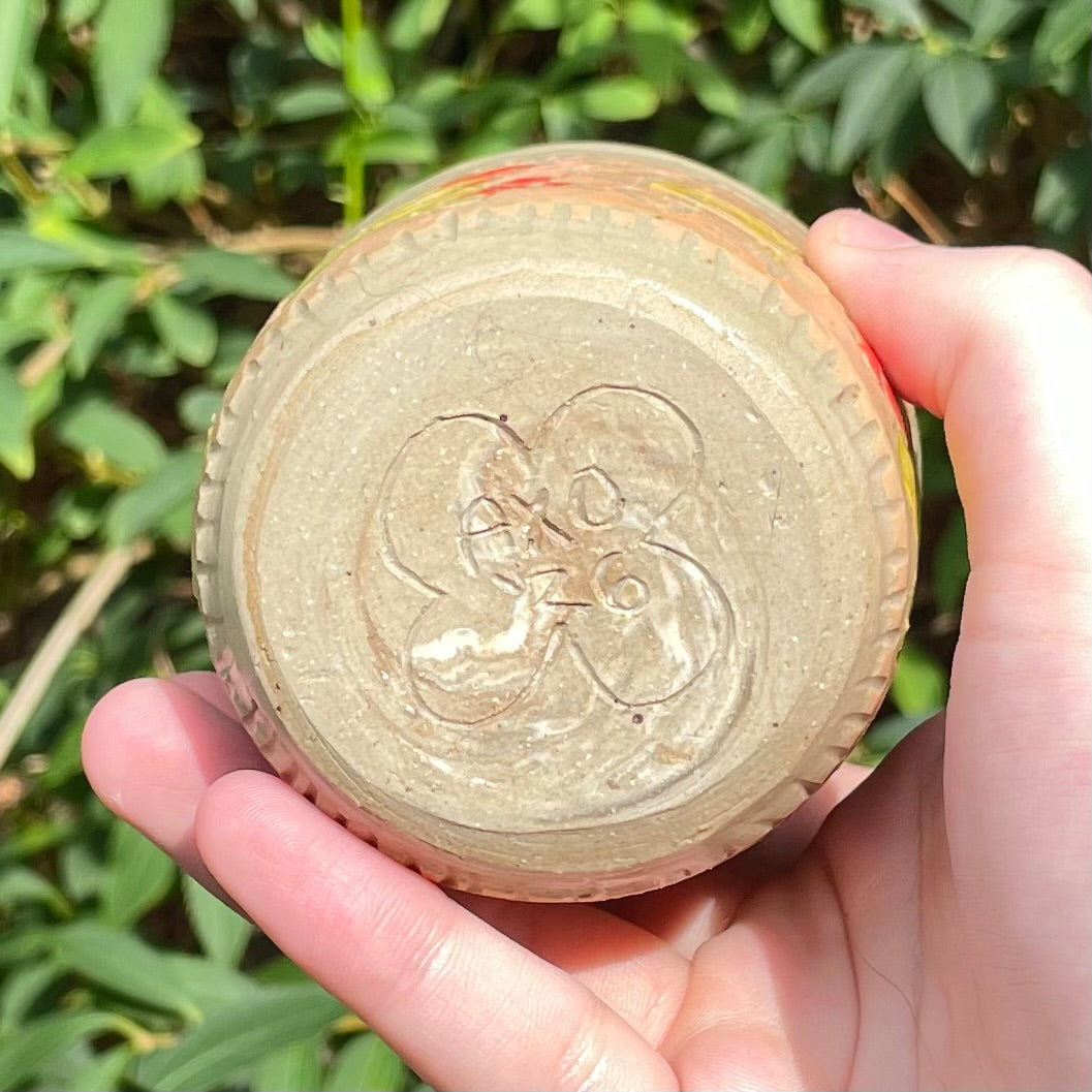 plus minus bunnies handmade ceramic stoneware cup!