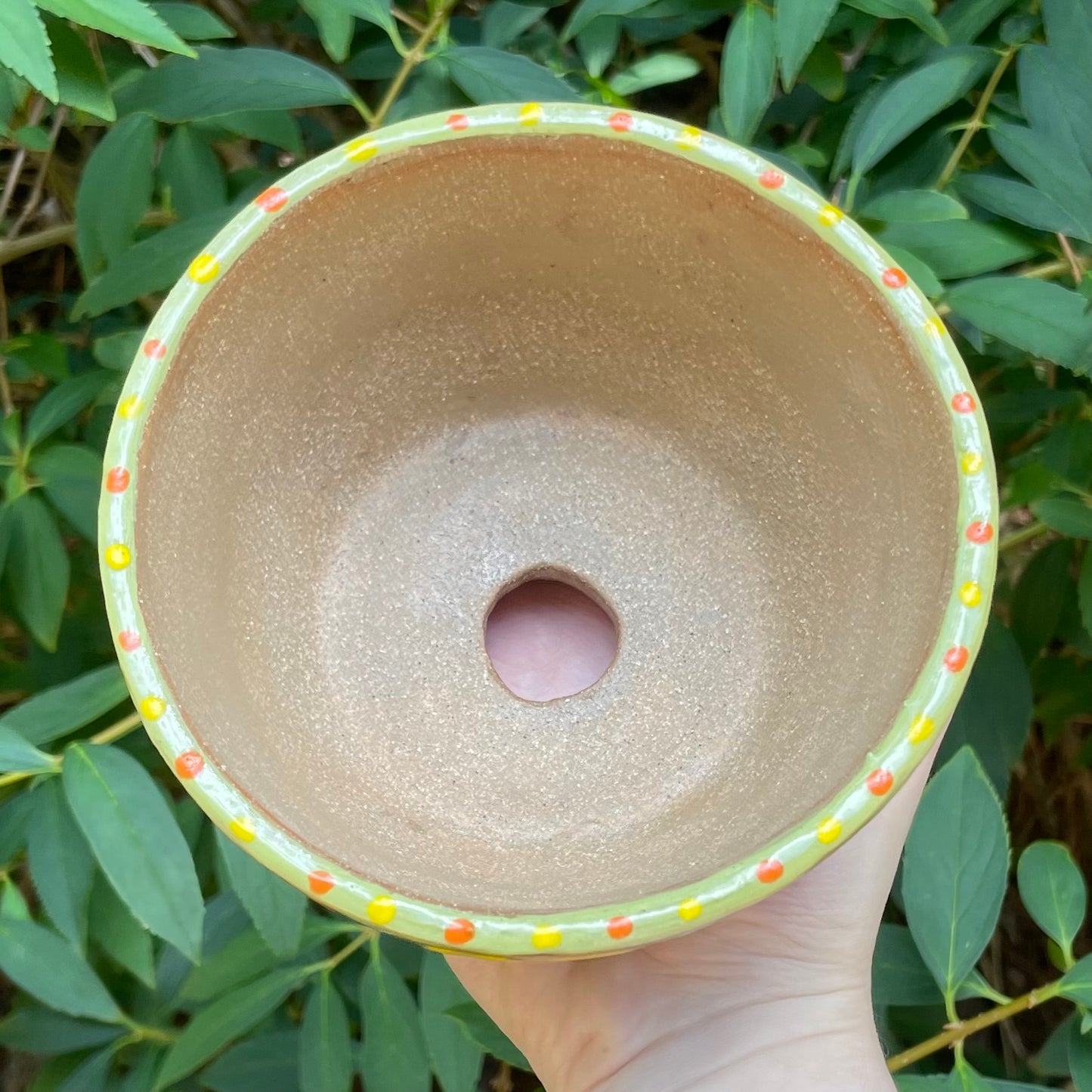 happy flower faces kawaii ceramic stoneware flower pot!