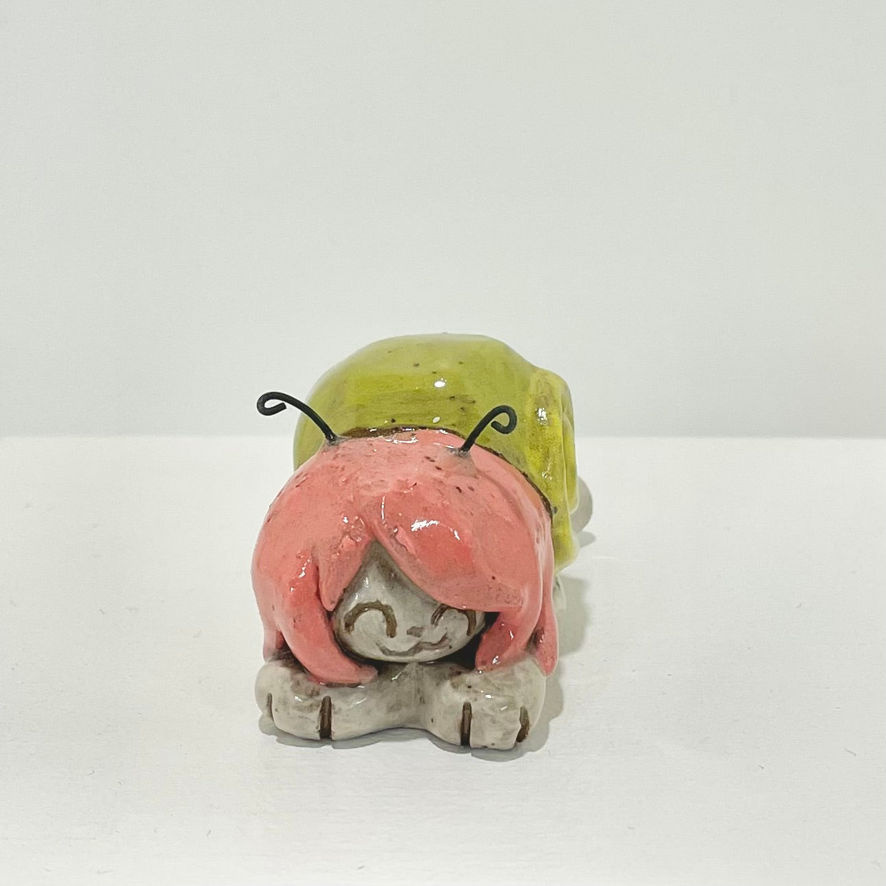 snailgirl handmade ceramic stoneware figure!
