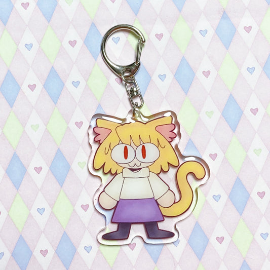 type moon neco arc double sided epoxy acrylic keychain! (2.5")