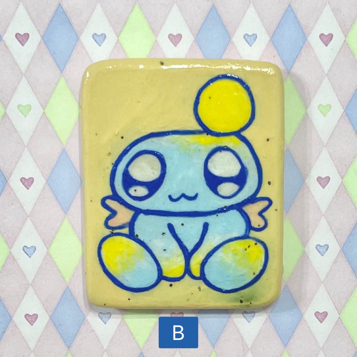 handpainted sonic chao kawaii ceramic stoneware magnets! (2"x2.5")