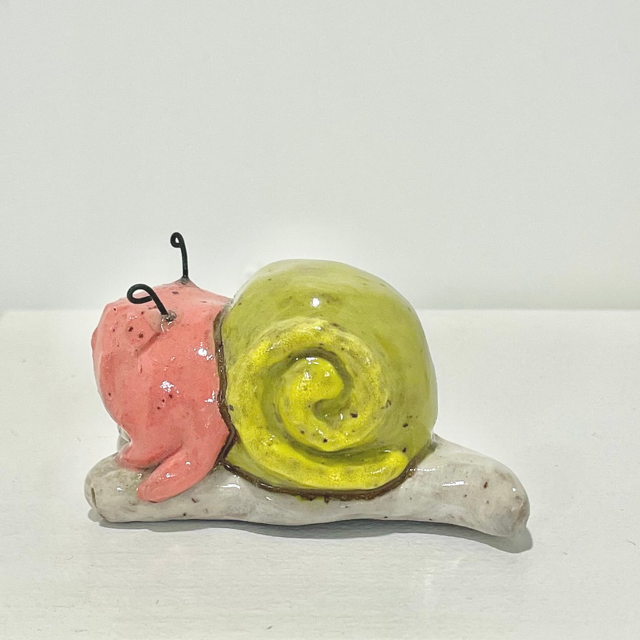 snailgirl handmade ceramic stoneware figure!
