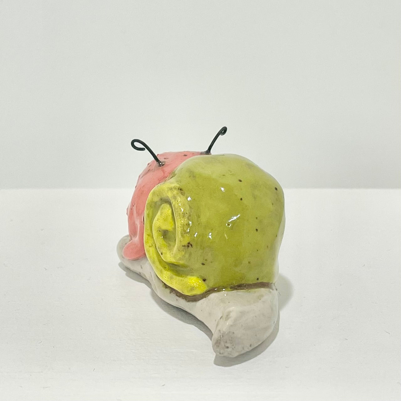snailgirl handmade ceramic stoneware figure!