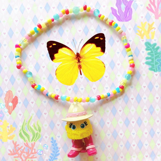 vintage mcdonalds fry kid toy kandi necklace!