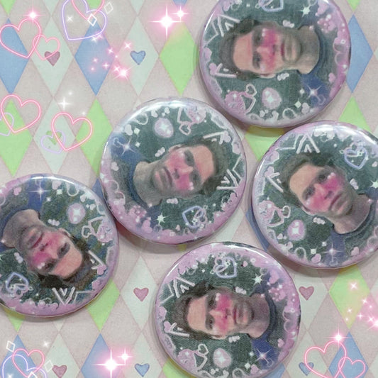 jerma985 youtube twitch kawaii purikura decora button! (1.5")