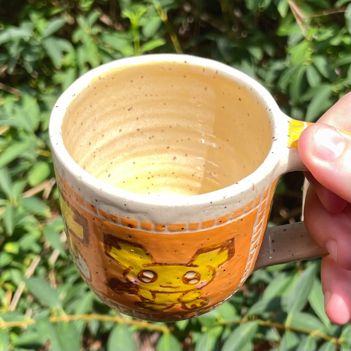 electric baby mouse handmade ceramic stoneware mug!