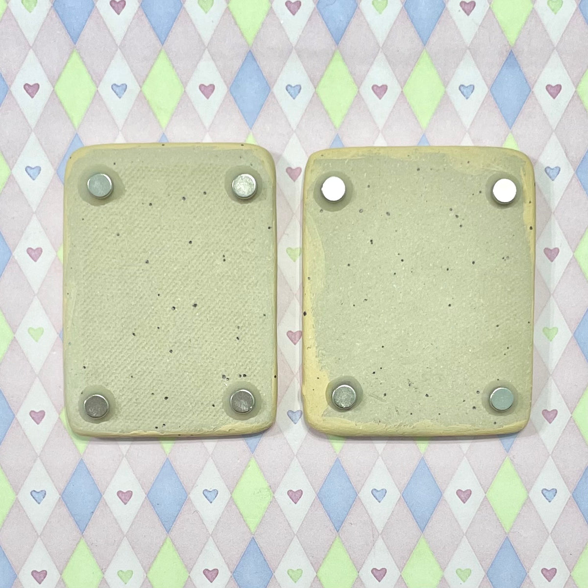 handpainted sonic chao kawaii ceramic stoneware magnets! (2"x2.5")