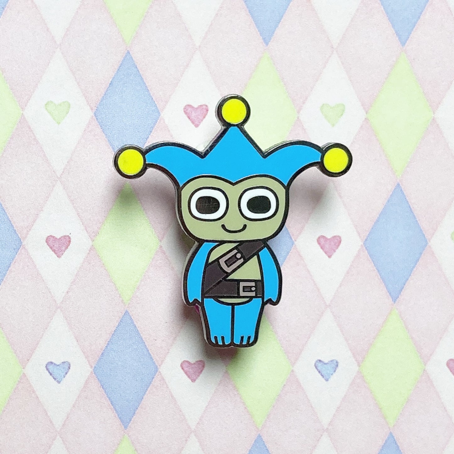 blue lawyer mascot enamel pin! (1.5")