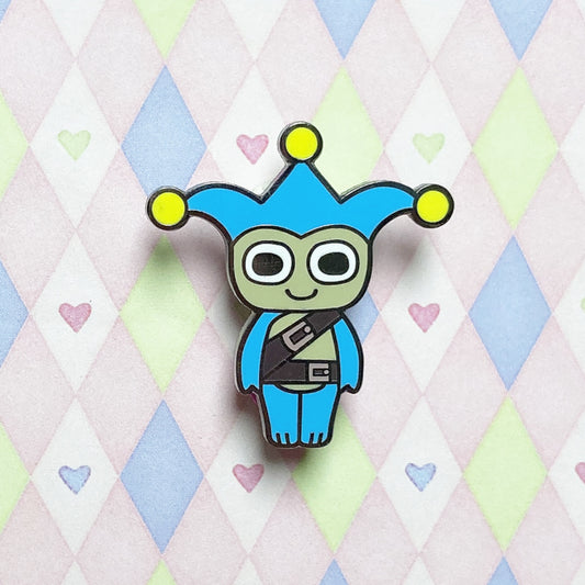 blue lawyer mascot enamel pin! (1.5")