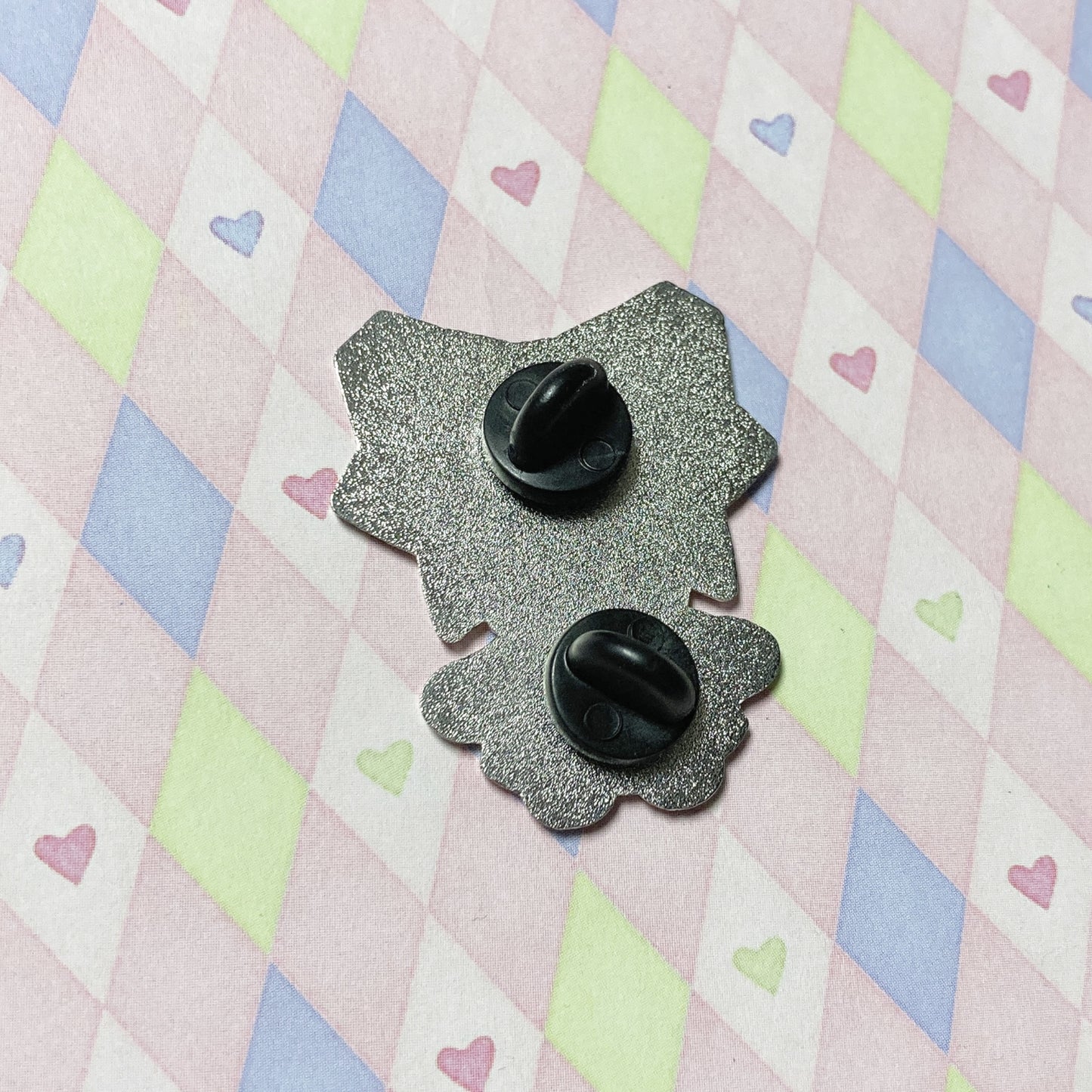 touhou fumofumo cirno anime silver glitter enamel pin! (1.5")