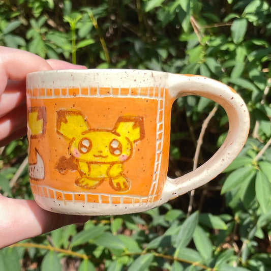 electric baby mouse handmade ceramic stoneware mug!