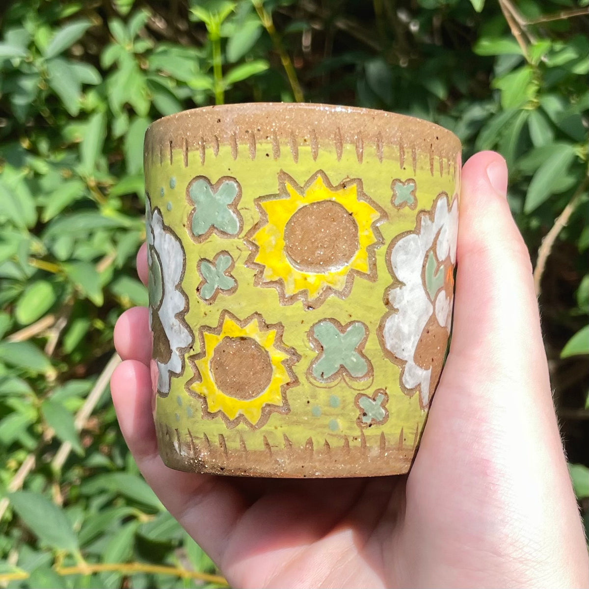 kawaii cotton creature handmade ceramic stoneware cup!