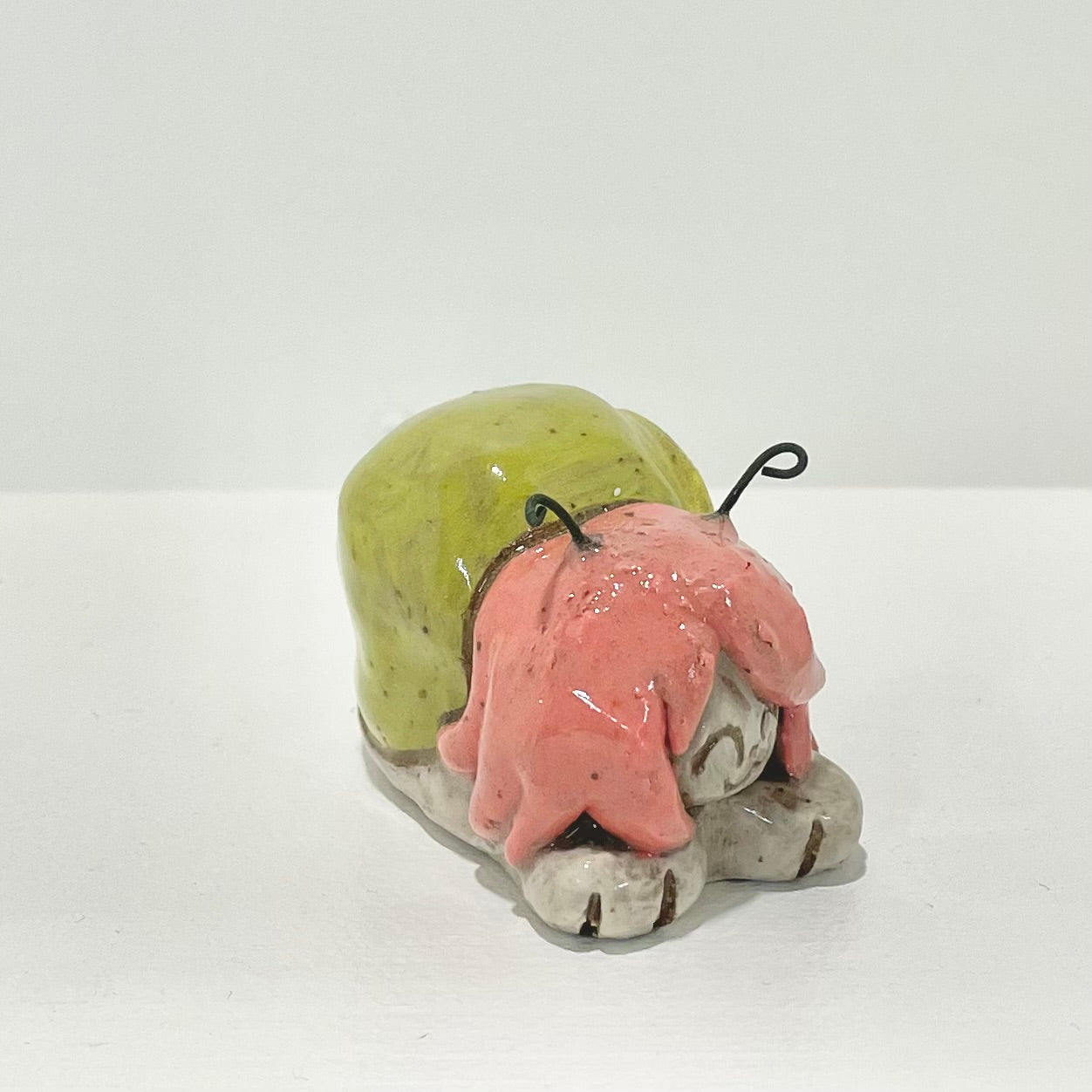 snailgirl handmade ceramic stoneware figure!