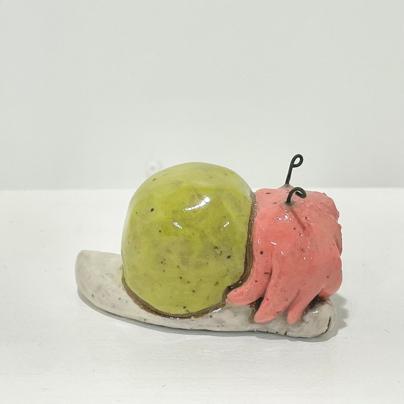 snailgirl handmade ceramic stoneware figure!