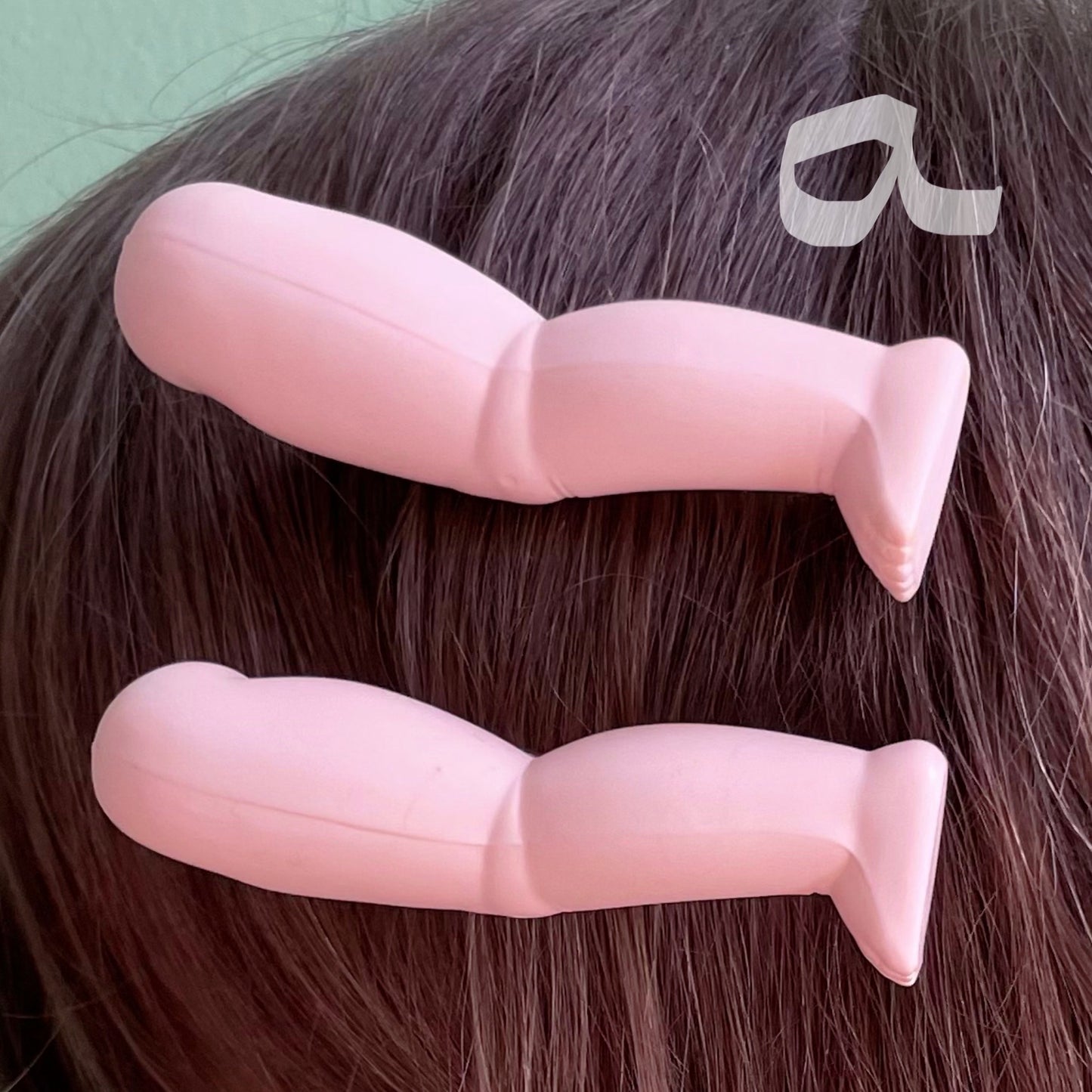 vintage doll leg creepy cute upcycled hairclip sets!