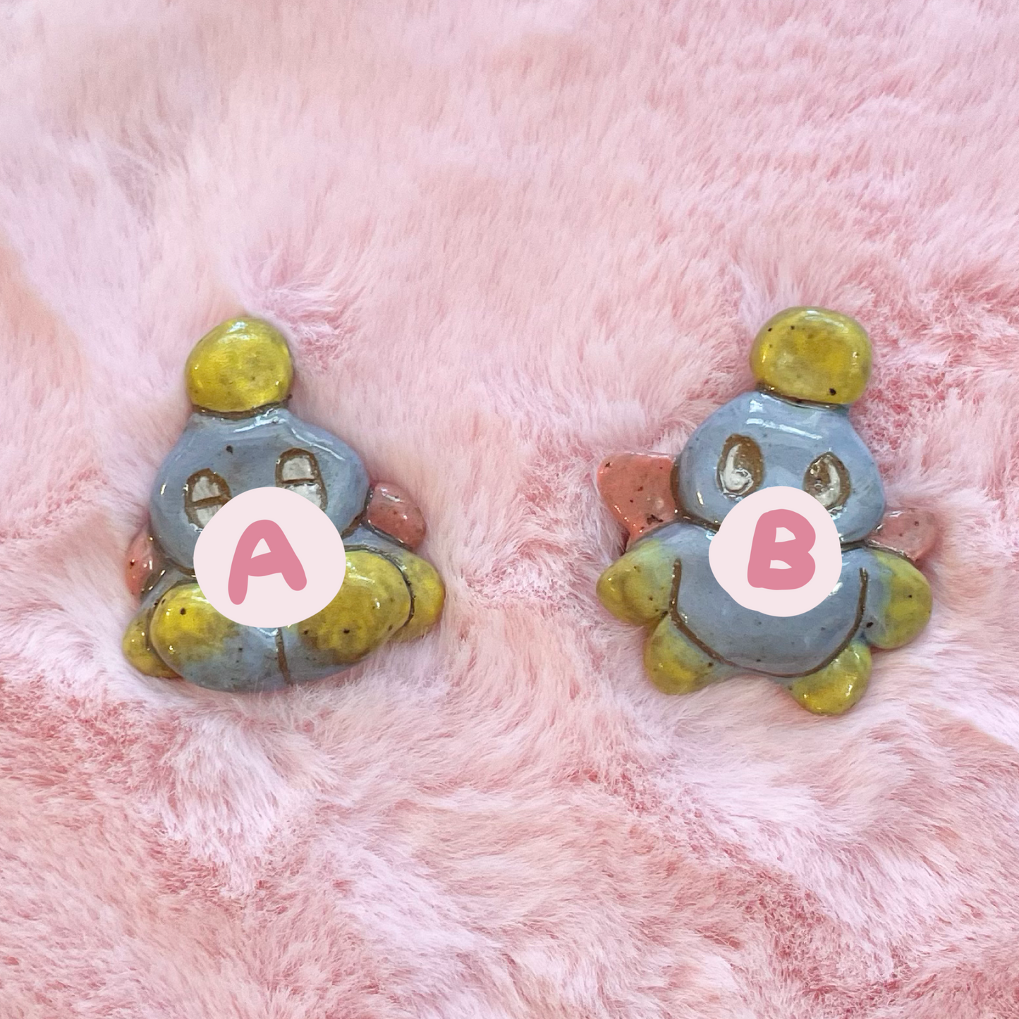 sonic chao handmade ceramic stoneware pins!