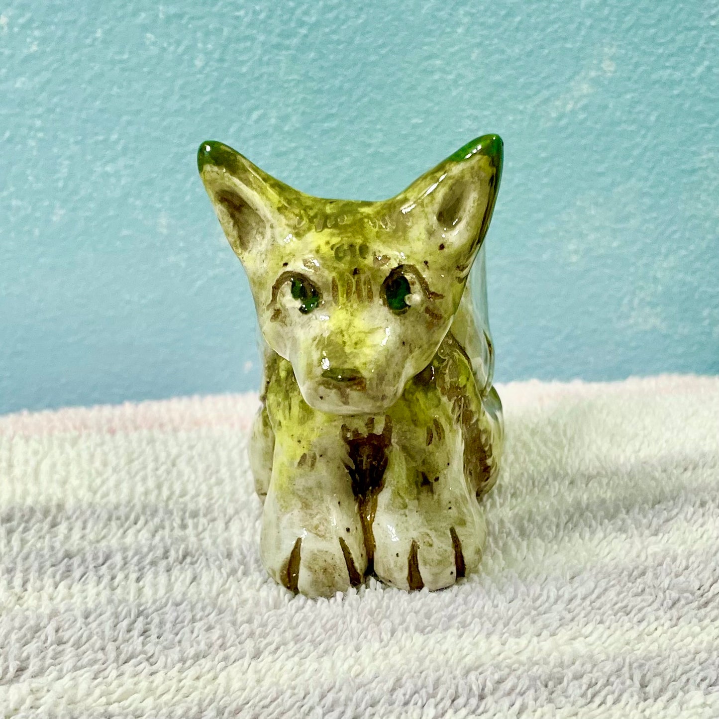 angel husky handmade ceramic stoneware figures!