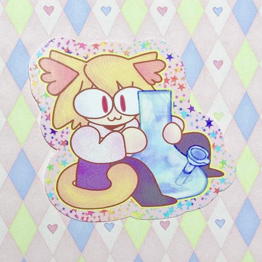 type moon neco arc stoner glass pipe sticker! (3")