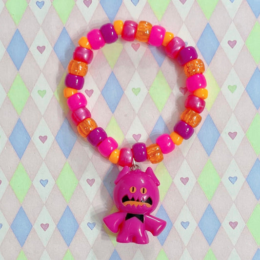 pink monster kandi bracelet!